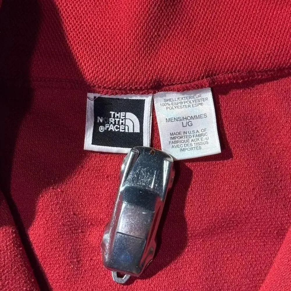 Vintage 90s Made In USA TNF Red Quarter Zip Size L in mens